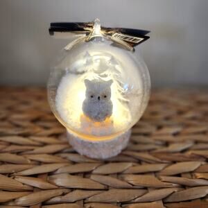 New Owl Lighted Ornament Display Christmas Decor #002